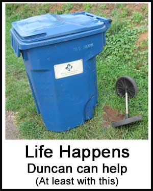 Town of Duncan, SC trash container